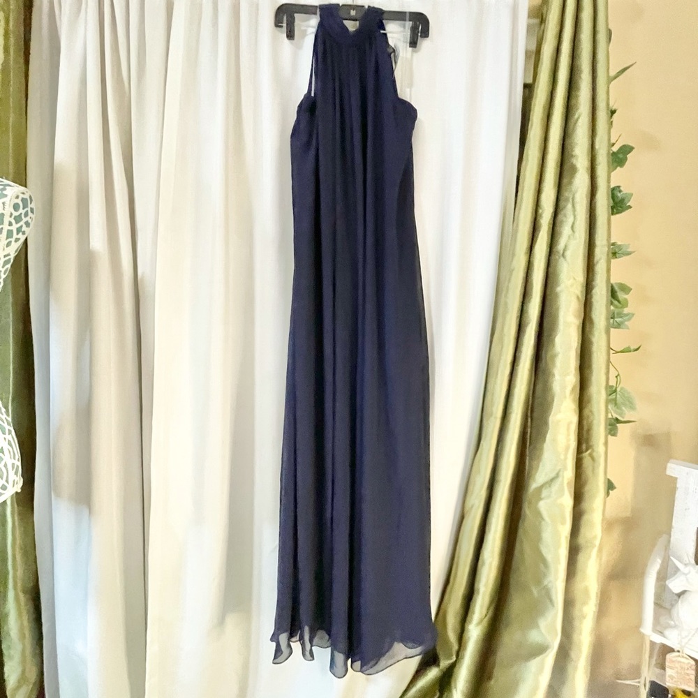 JBS Navy Evening Dress Halter Jumper